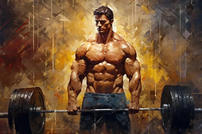 Graffiti Barbell Girl with Dumbbells Canvas Painting Print Sport  Bodybuilding Motivational Poster Wall Art Fitness Gym Decor