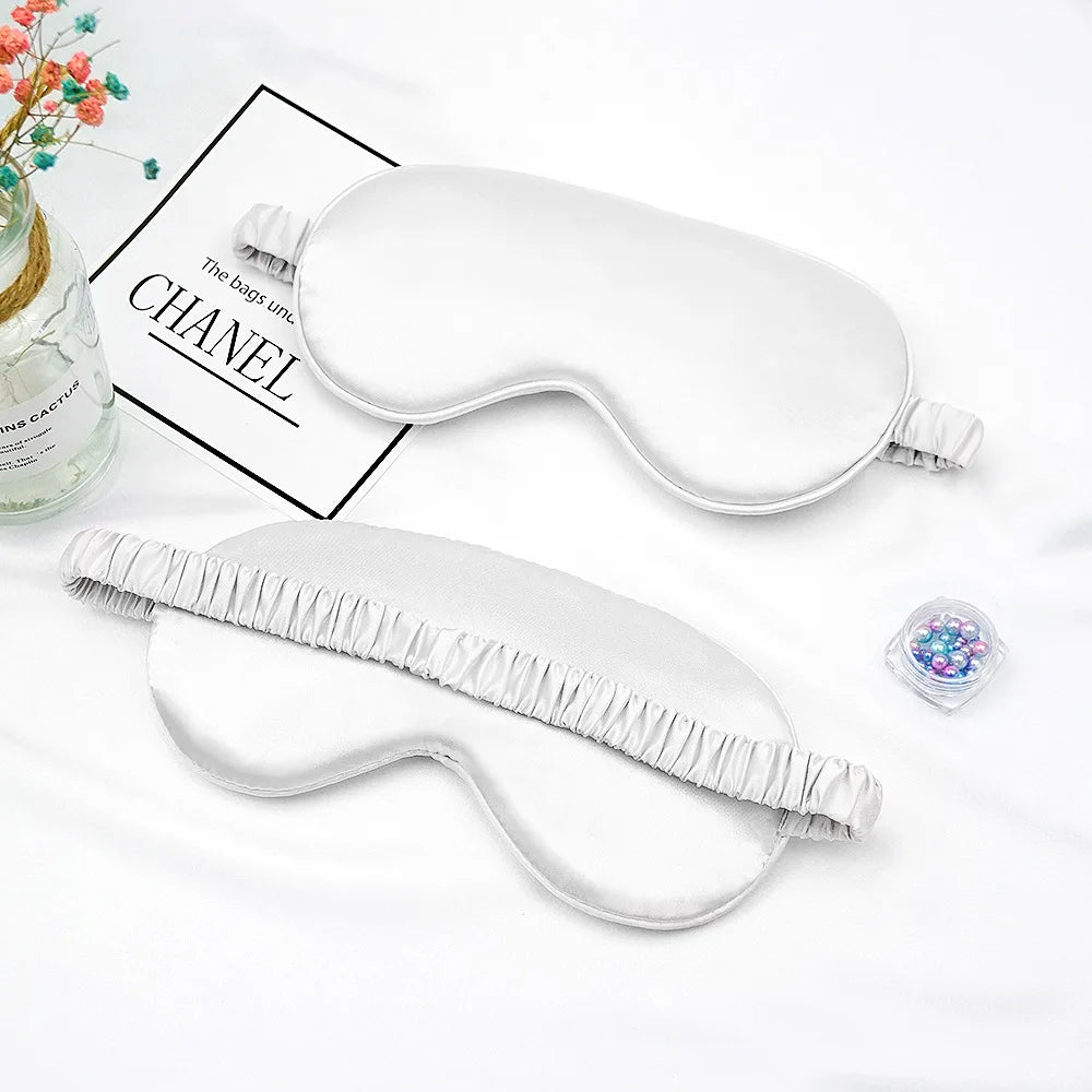 Women Imitated Silk Sleep Eye Mask Portable Travel Eyepatch Nap Eye Patch Rest Blindfold Eye Cover Sleeping Mask Night Eyeshade