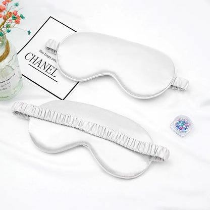 Women Imitated Silk Sleep Eye Mask Portable Travel Eyepatch Nap Eye Patch Rest Blindfold Eye Cover Sleeping Mask Night Eyeshade
