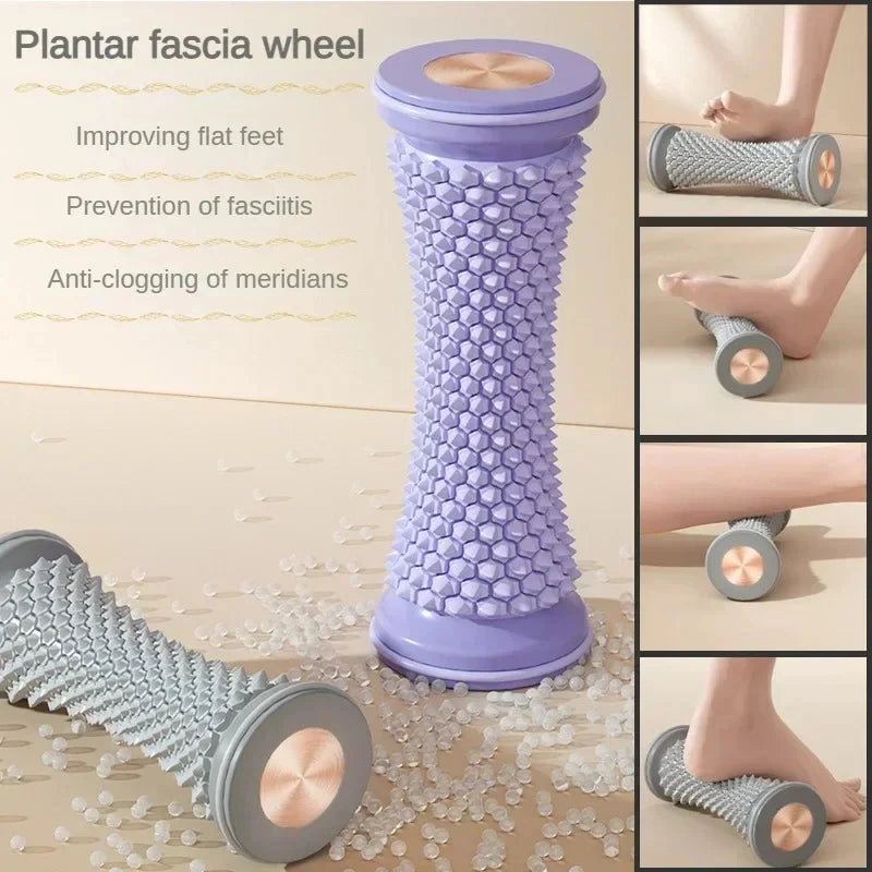 Foot Massage Roller Yoga Massage Ball Plantar Fascia Roller Muscle Relaxation Care Plastic Manual Foot Massager