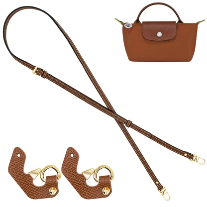 No Hole Punch Leather Replacement Strap Adjustable Crossbody Bag Strap Clip On Shoulder Strap for Purse Handbag Accessory