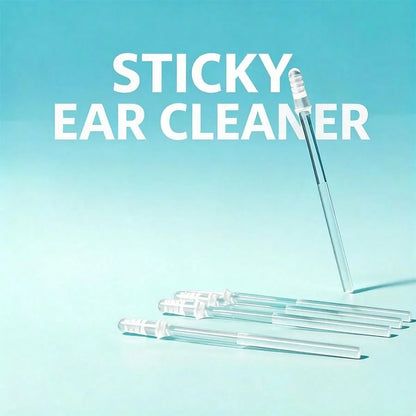 Gentle Ear Wax Cleaner for Sensitive Ears - Sticky Ear Cleaner， Hygienic Disposable Ear Picks with Travel Case,  Earwax Removal Tool by