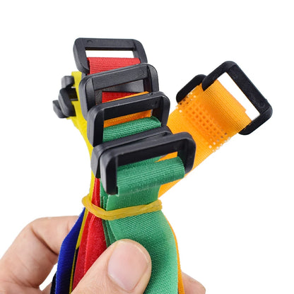 5PCS Bike Handlebar Straps Universal Nylon Tie Bands for Flashlight Gear Accessories Sticky Fastening Strap