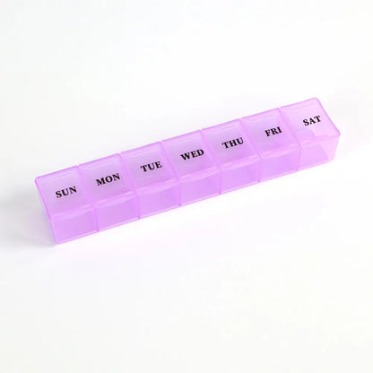 New Hot Weekly Premuim Portable 7 Grids 1 Times A Day Pill Storage Cases Box Organizer Container for Vitamins Medicine Fish Oils