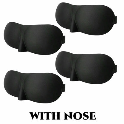 3D Contoured Sleep Mask 100% Light Blocking Eye Mask Ultra-Soft Skin-Friendly Material Breathable Eye Cover For Rest Travel Yoga
