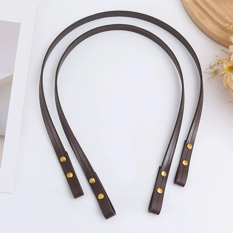 Handmade DIY Bag Straps Premium PU Leather Handles with Customizable Length Detachable Shoulder Strap Kits for Handbag Making