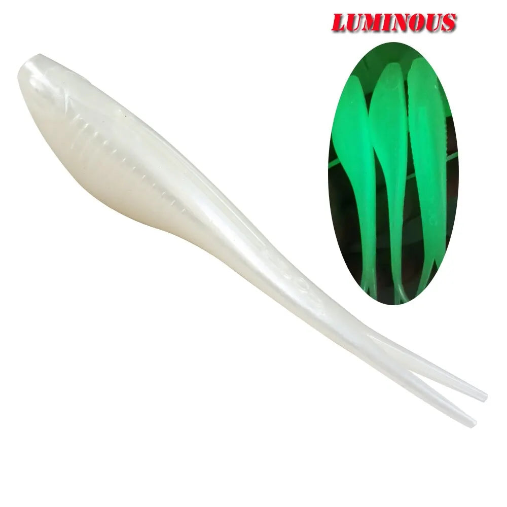 Floating Lure Soft Plastic Skipping Soft Plastic 5pcs/lot 12cm 10gm TPR Drop Shotting Soft Bait Fishing Lure Fishing Drop Shot