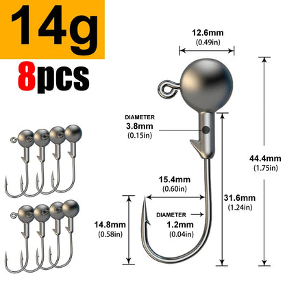 1g 2g 3g 4g 5g 10g 20g 22g 25g 28g crank Jig head hook fishing hook head Jig lure hard bait soft worm jig hook for fishing