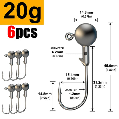 1g 2g 3g 4g 5g 10g 20g 22g 25g 28g crank Jig head hook fishing hook head Jig lure hard bait soft worm jig hook for fishing