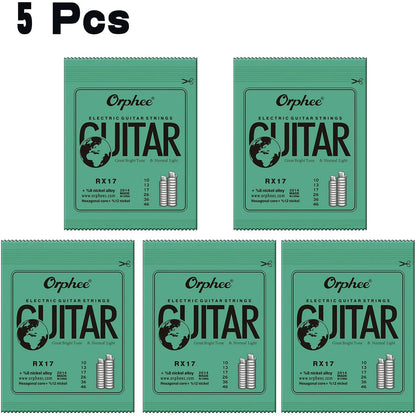 Orphee 1/5/10 Pcs Electric Guitar Strings Set RX Series Hexagonal Carbon Steel 6 String for Electric Guitar Accessories&Parts