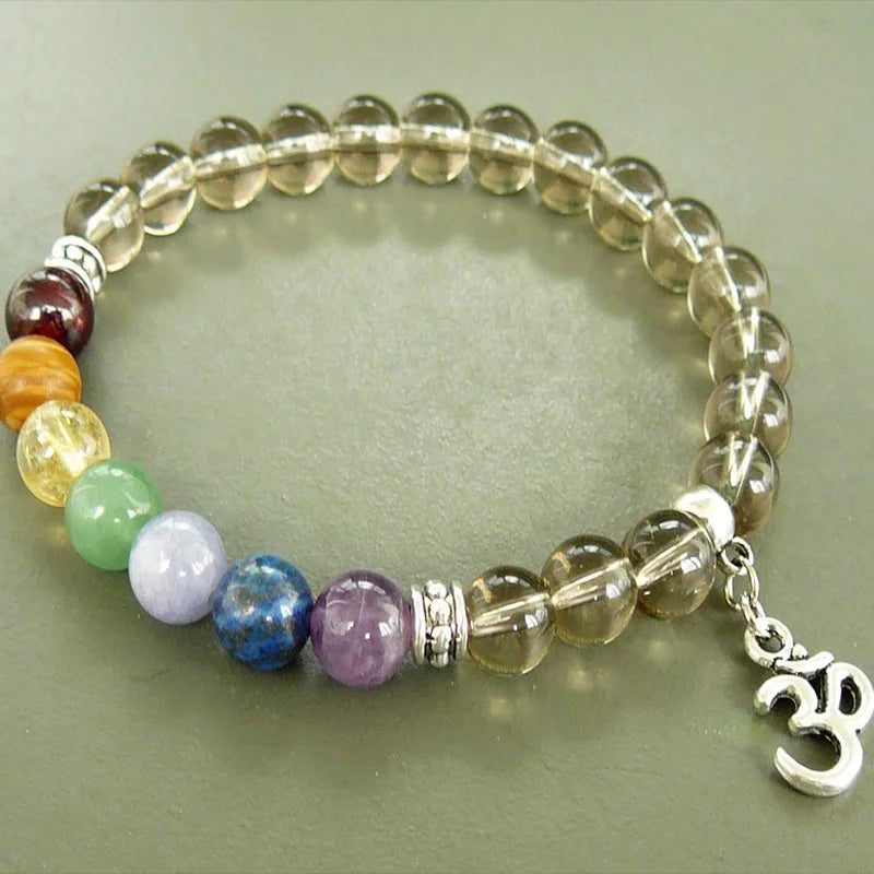 Good luck Bracelet Citrine bracelet Black Tourmaline bracelet Yoga bracelet