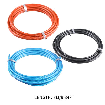 Jump Ropes Delicate Design 3m Steel Wire Spare Rope Speed Jump Skipping Training Workout Replaceable Cable