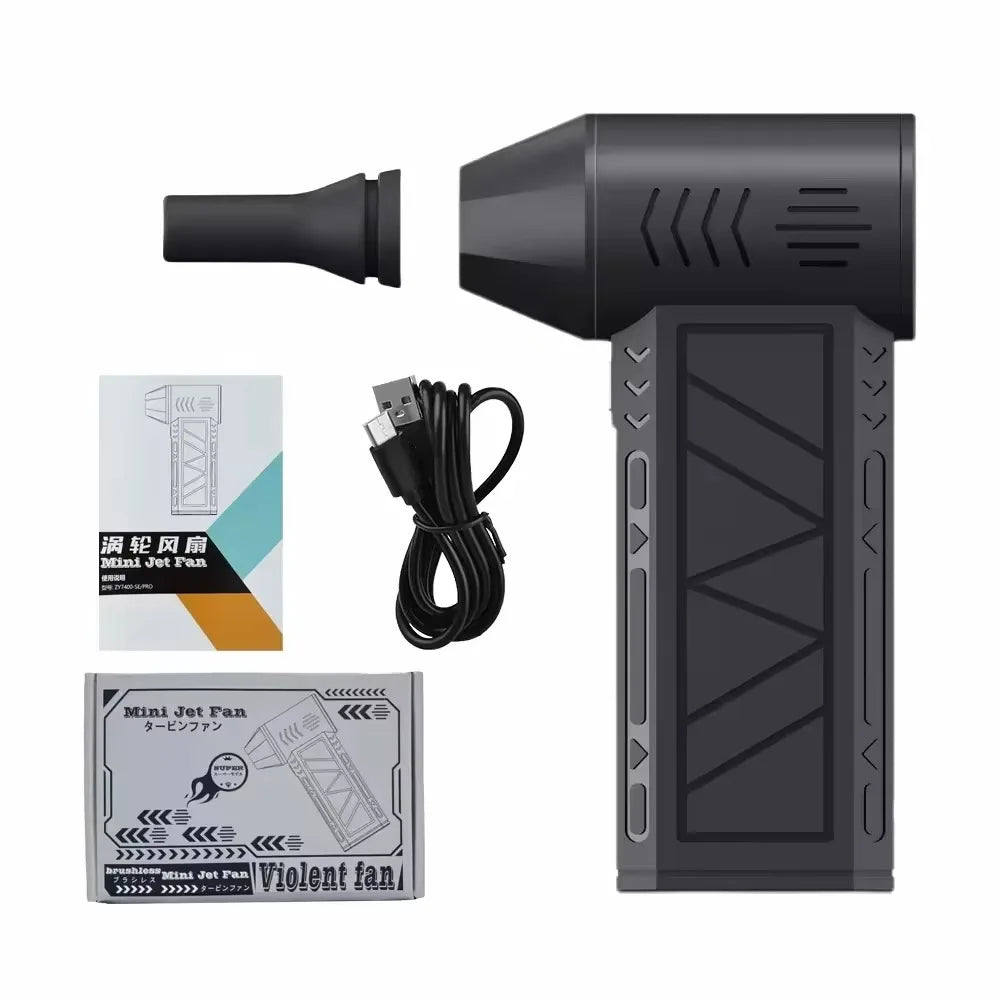 New Jet Fan Strong Portable Power Handheld Dust Elimination Computer Hurricane Storm Source Turbo Jetfan LED X6 Pro