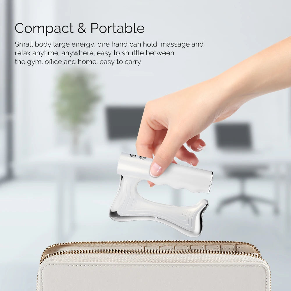 Electric Fascia Scraper Micro Current Compression Muscle 10500RPM Vibration Relaxation Massager Body Shaping Massage Knife