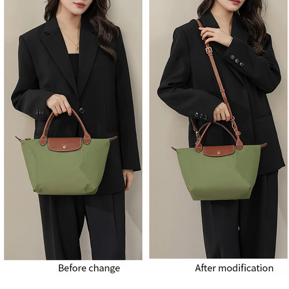 New Adjustable Purse Straps For Longchamp Replacement Crossbody Bags Handbag Wide Shoulder Strap Real Leather Adjustable