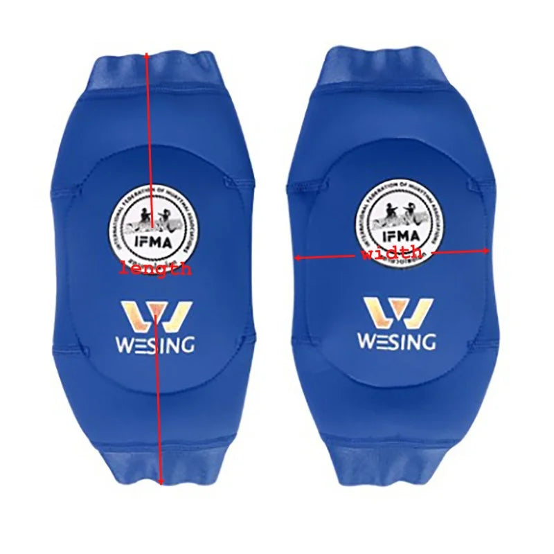 Wesing IFMA MMA Kickboxing Taekwondo Muay Thai Elbow Support Pads Sanda Arm Pad Protector Training Protective Gear DEO