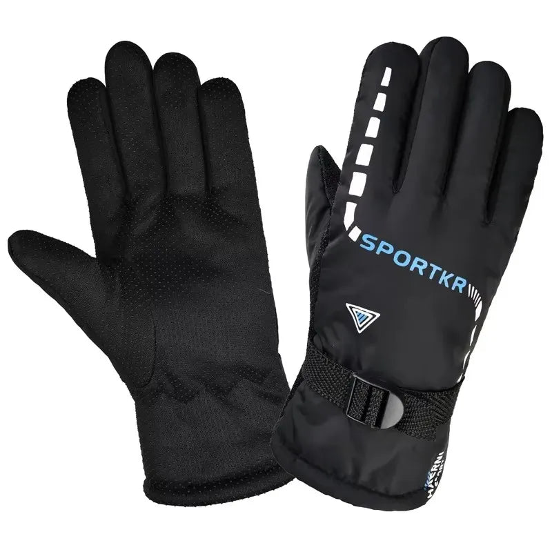 Winter Thermal Waterproof Cycling Gloves Men Women Warm Unisex Skiing Riding Motorcycle Hiking Sport Mittens
