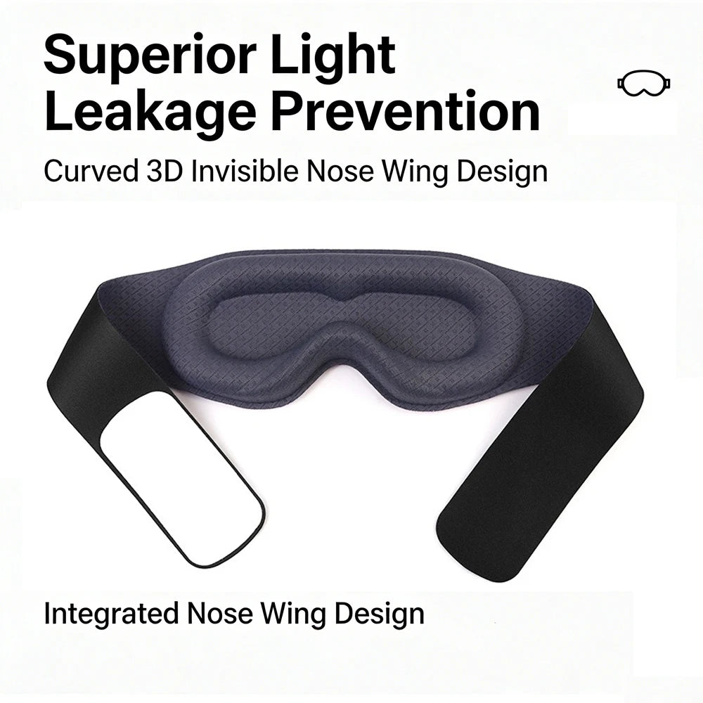 3D sleep eye mask with 3D shading and nasal wing memory cotton gravity for nap time,Light Blocking,Eye mask for sleeping