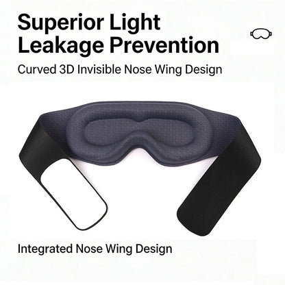 3D sleep eye mask with 3D shading and nasal wing memory cotton gravity for nap time,Light Blocking,Eye mask for sleeping