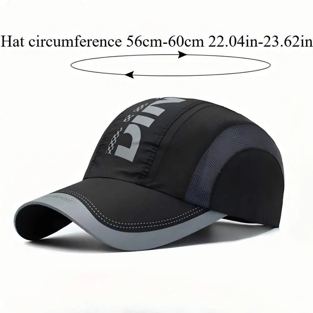 Summer Essential Quick-Dry Breathable Mesh Sun Hat UV Protection Unisex Youth Fashion Outdoor Sports Cap