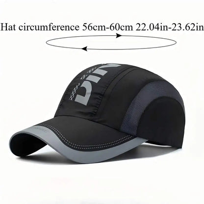 Summer Essential Quick-Dry Breathable Mesh Sun Hat UV Protection Unisex Youth Fashion Outdoor Sports Cap