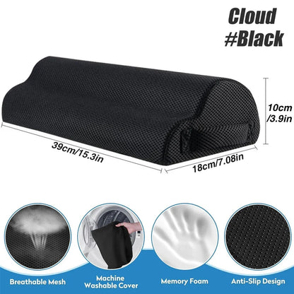 Foot Rest for Under Desk At Work, Office Desk Accessories with Memory Foam & Washable Removable Cover Foot Stool for Office, Car