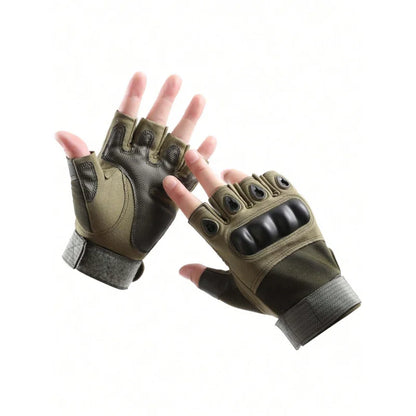 1Pari Half Finger Men Gloves Outdoor Military Tactical Gloves Sports Shooting Hunting Airsoft Motorcycle Cycling Gloves
