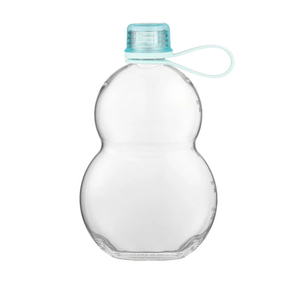 1PC 460ml Retro Gourd Shaped Sports Water Bottle Leak Proof Tritan Plastic Cup for Gym Outdoor Travel Cycling And Daily Use