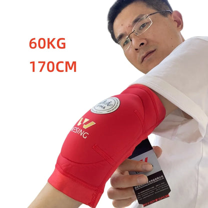 Wesing IFMA MMA Kickboxing Taekwondo Muay Thai Elbow Support Pads Sanda Arm Pad Protector Training Protective Gear DEO