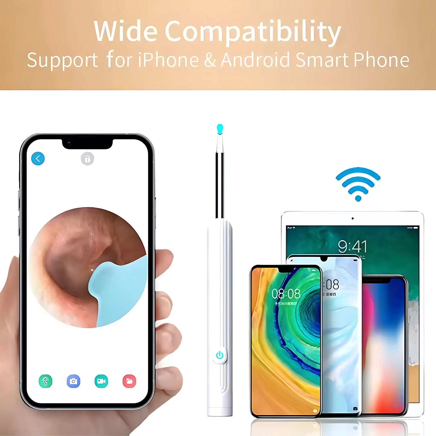 2026 Visual Ear Wax Cleaner with Camera Safe Earwax Removal Endoscope With Camera Luminous Otoscope Ear Cleaning Tools Ear Care