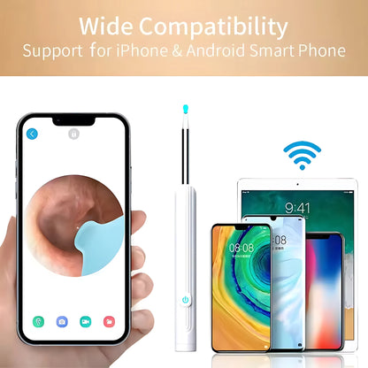 2026 Visual Ear Wax Cleaner with Camera Safe Earwax Removal Endoscope With Camera Luminous Otoscope Ear Cleaning Tools Ear Care