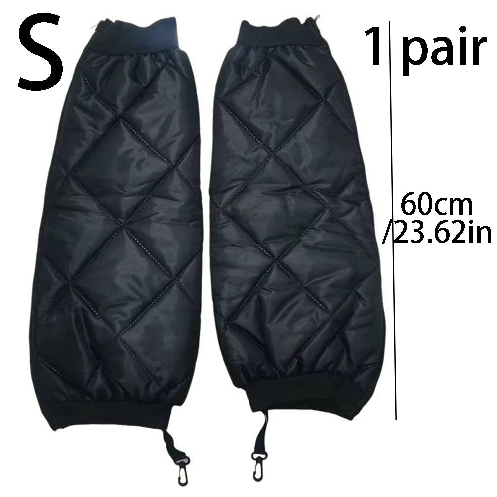 Warm, Waterproof Motorcycle Knee Pads & Leg Sleeves – Zippered Leg Warmers, Winter Thermal Knee Braces & Motorcycle Leg Guards