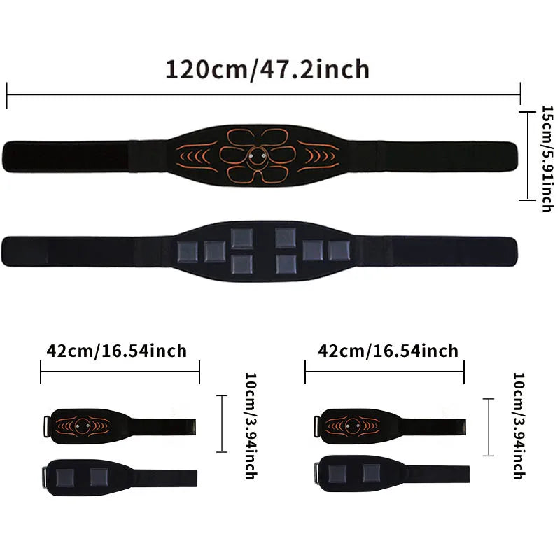 Muscle Toner Waist Abdominal Toning Belt Abs Trainer Muscle Training Workout Home Gym Fitness Equipment