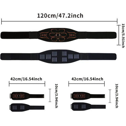 Muscle Toner Waist Abdominal Toning Belt Abs Trainer Muscle Training Workout Home Gym Fitness Equipment