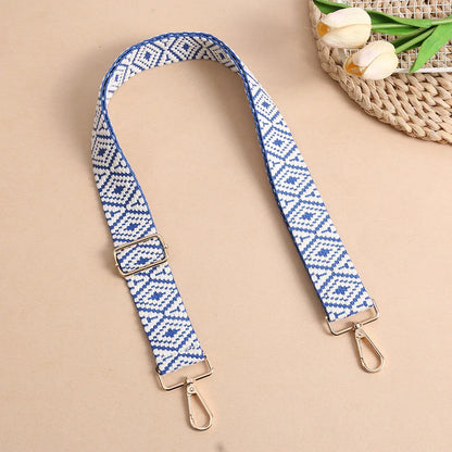 1 Piece 1.50inch Wide Adjustable Handbag Purse Strap Replacement Crossbody Shoulder Strap Geometry Pattern Jacquarded Strap