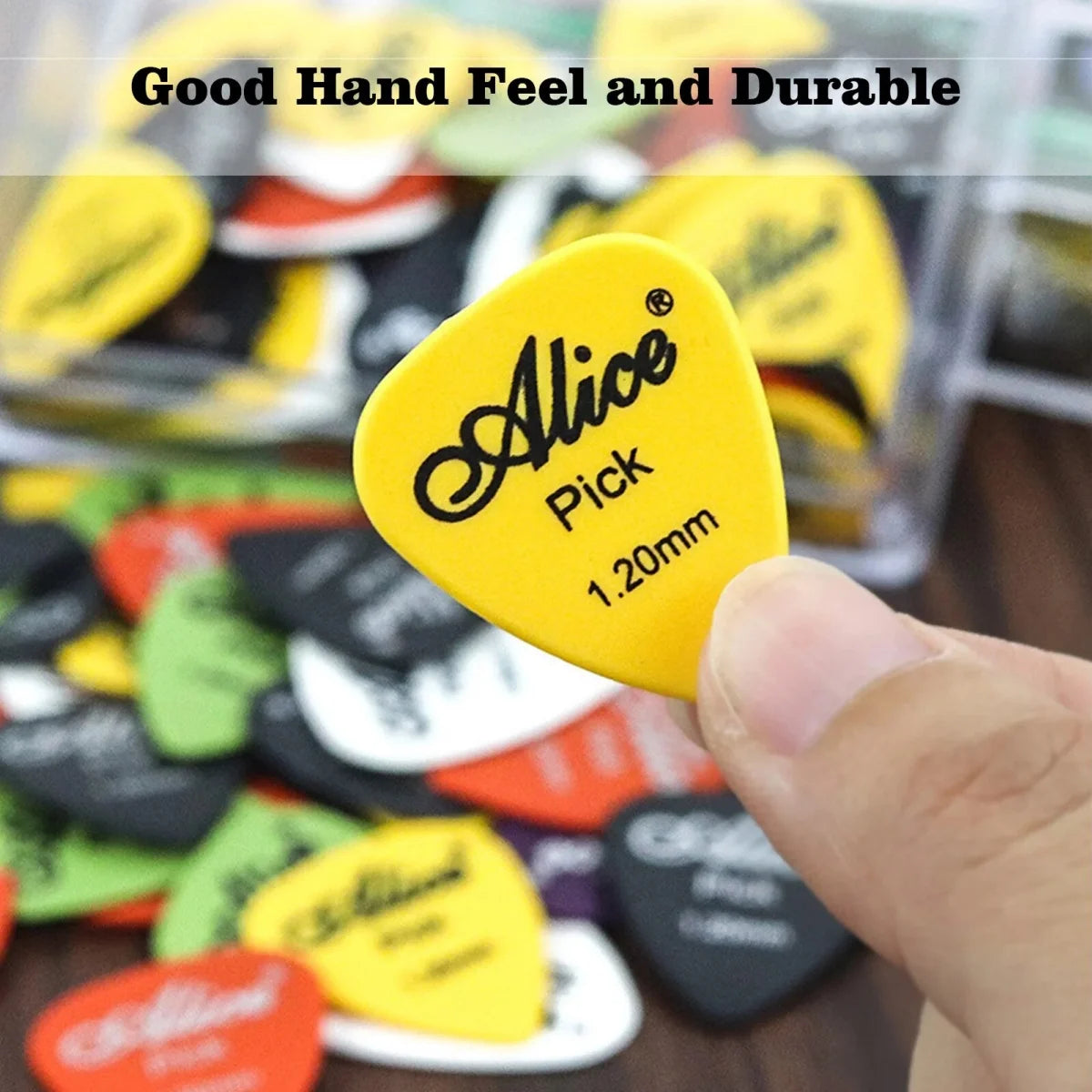 Alice 12/24/50/100 Pcs Mixed ABS Guitar Picks, Multicolor Premium Plastic Plectrum for Electric Guitar/Bass/Ukulele Accessories