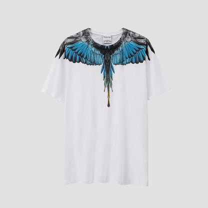 Men Women MB Brand Wings Print Marcelo Burlon Top Quality Short Sleeve T-Shirts Quick-Drying T-Shirt Sports Casual Y2K Street