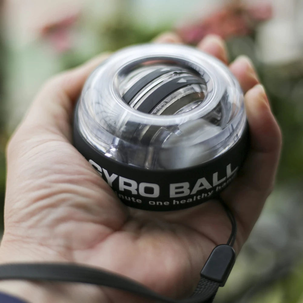 Power Wrist  Hand Ball Trainer Ball Wrist Strengthener Gyro Self-Starting Forearm Trainer Gyro Ball for Strengthening Muscles