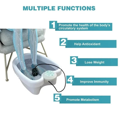 Detox Foot Spa Bath Massager Foldable Electric Foot Bath Foot Calf Footspa Massage Whirlpool Care Machines Lon Relieves Fatigue
