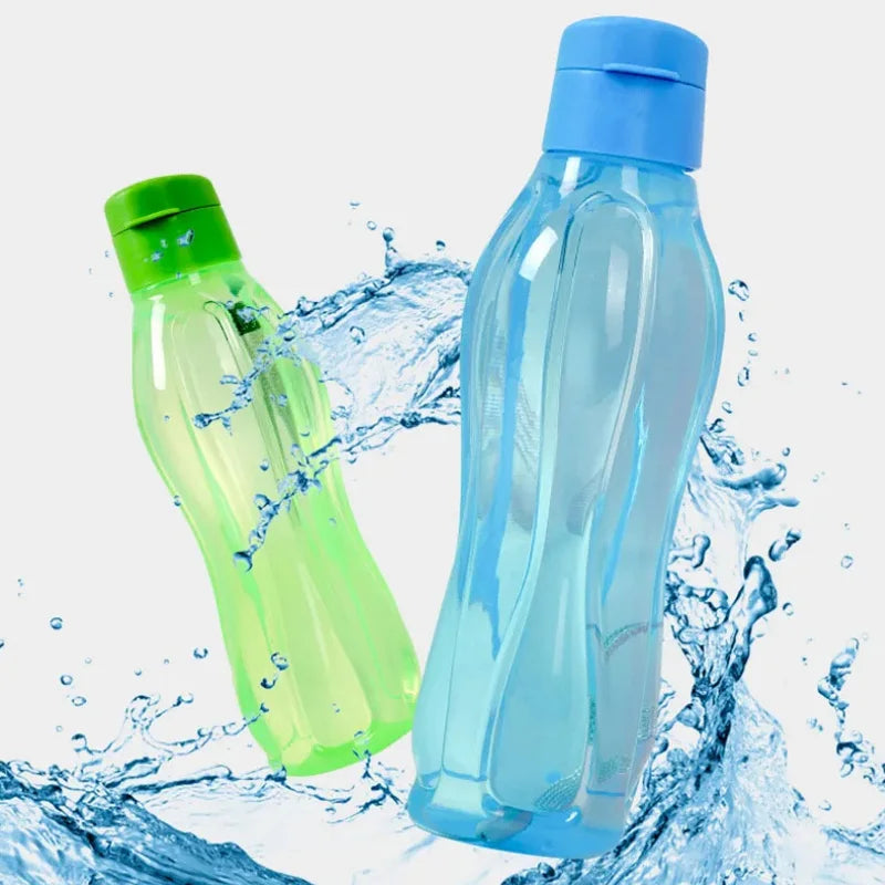 PP Sports Water Bottle Large Capacity Leak Proof Flip Top Drink Bottle with Handle Strap Outdoor Gym Water Drinking Bottle