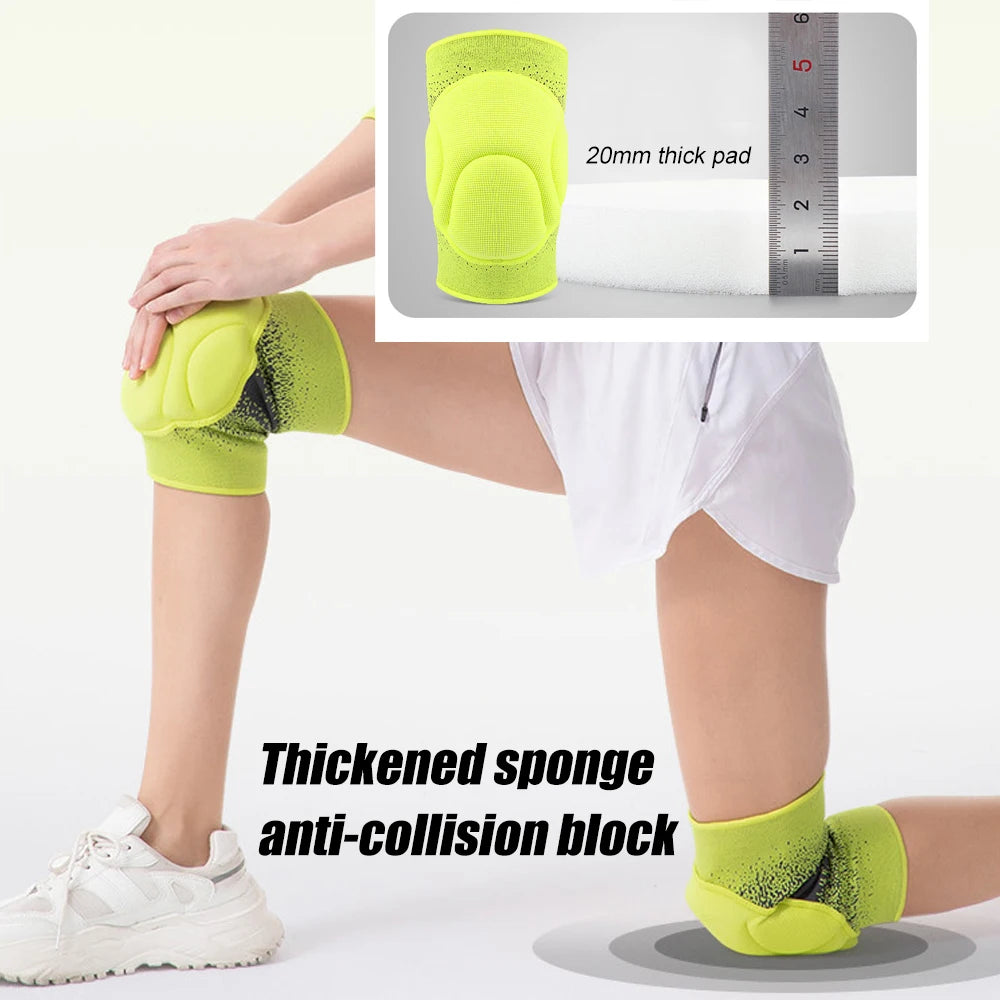 Heavy Duty Knee Pads with Thick Sponge Padding - Impact Protection for Volleyball, Basketball, Wrestling, Construction & Work
