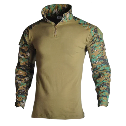 Camouflage Tactical Uniform Hunting Shirts Pants with Elbow Knee Pads Outdoor Hiking Training Frog Sets Clothing Ghillie Suits