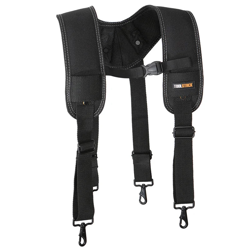 TOOLSTACK Construction Belt and Shoulder Strap Suit High-Quality Oxford Work Belt Adjustable Buckle Strong Working Belt & Strap