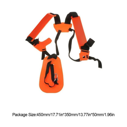 W Shape Buckle Padded Belt Comfortable Padded Belt Double Shoulder Strap Labor Saving Increase Safety for Brush Cutter Trimmer
