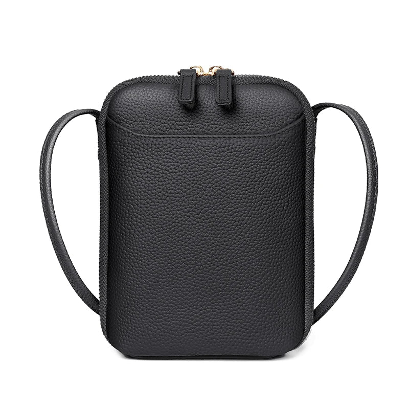 Girl's Leather Crossbody Wallet with Front Pocket and Adjustable Shoulder Strap – Perfect for Concerts, Festivals, and Sports Ev
