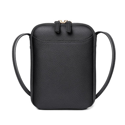 Girl's Leather Crossbody Wallet with Front Pocket and Adjustable Shoulder Strap – Perfect for Concerts, Festivals, and Sports Ev