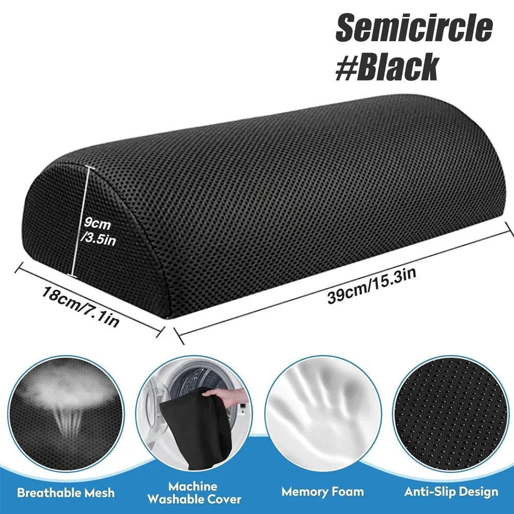 Foot Rest for Under Desk At Work, Office Desk Accessories with Memory Foam & Washable Removable Cover Foot Stool for Office, Car