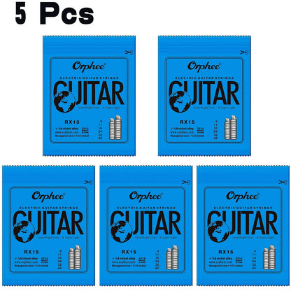 Orphee 1/5/10 Pcs Electric Guitar Strings Set RX Series Hexagonal Carbon Steel 6 String for Electric Guitar Accessories&Parts