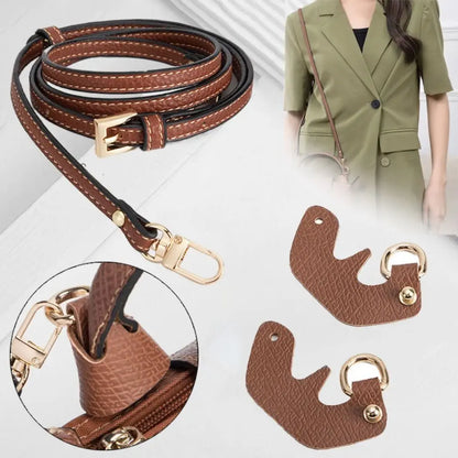 No Hole Punch Leather Replacement Strap Adjustable Crossbody Bag Strap Clip On Shoulder Strap for Purse Handbag Accessory