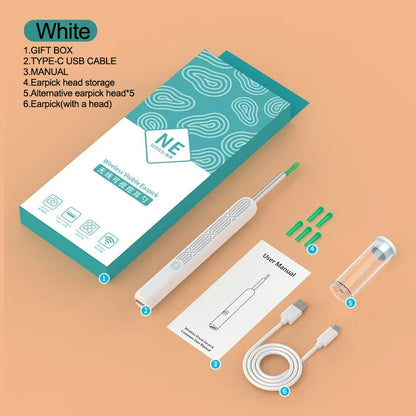2026 Visual Ear Wax Cleaner with Camera Safe Earwax Removal Endoscope With Camera Luminous Otoscope Ear Cleaning Tools Ear Care